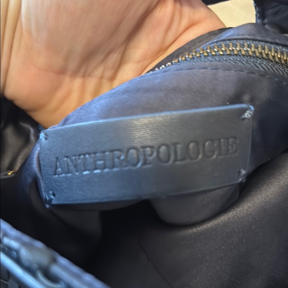 Anthropologie Black Woven Clutch - Picture 6 of 7